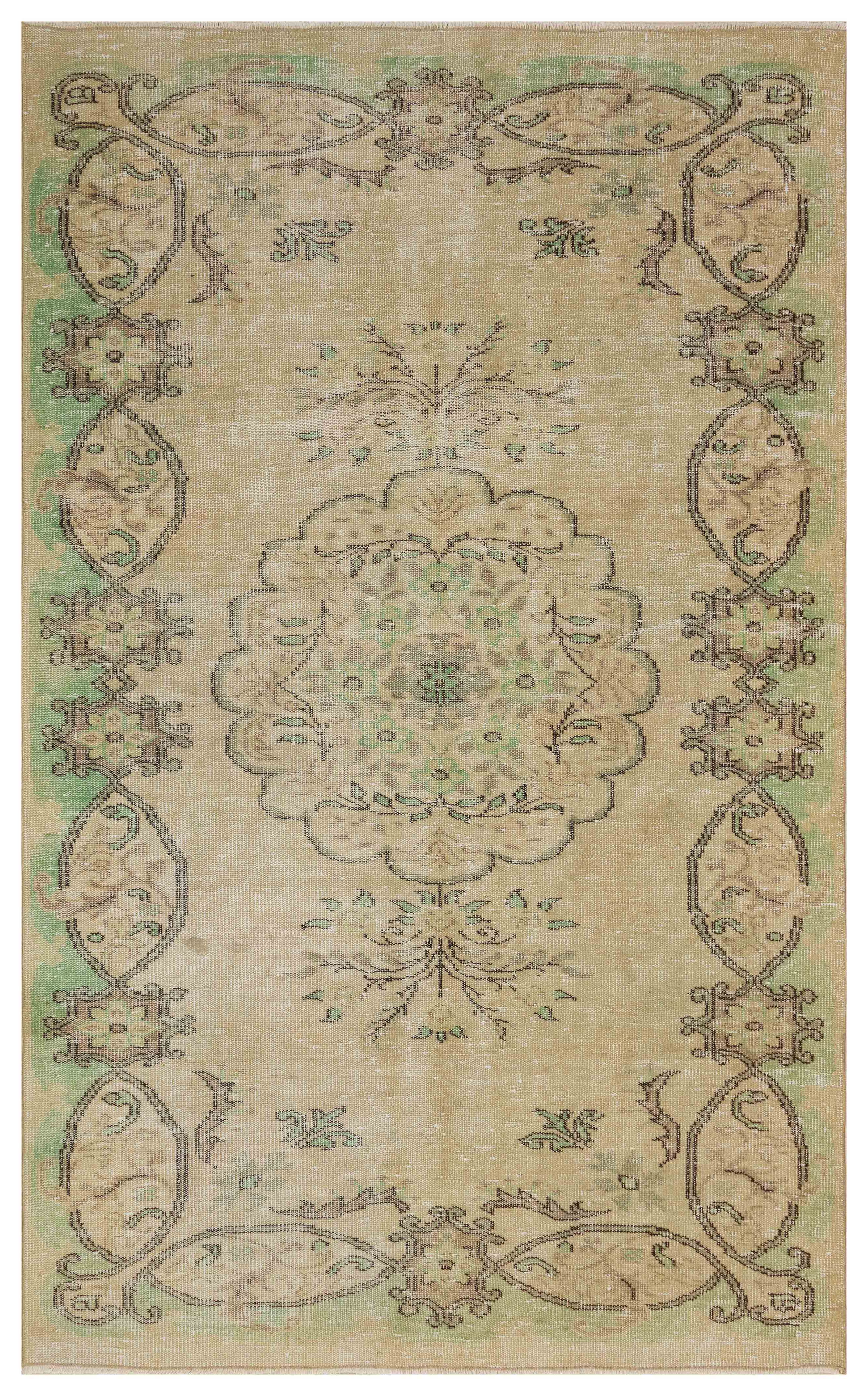 Unique Anatolian Vintage Hand-Woven Distressed Modern Rug, detail view 2, handmade rug, SKU 2739