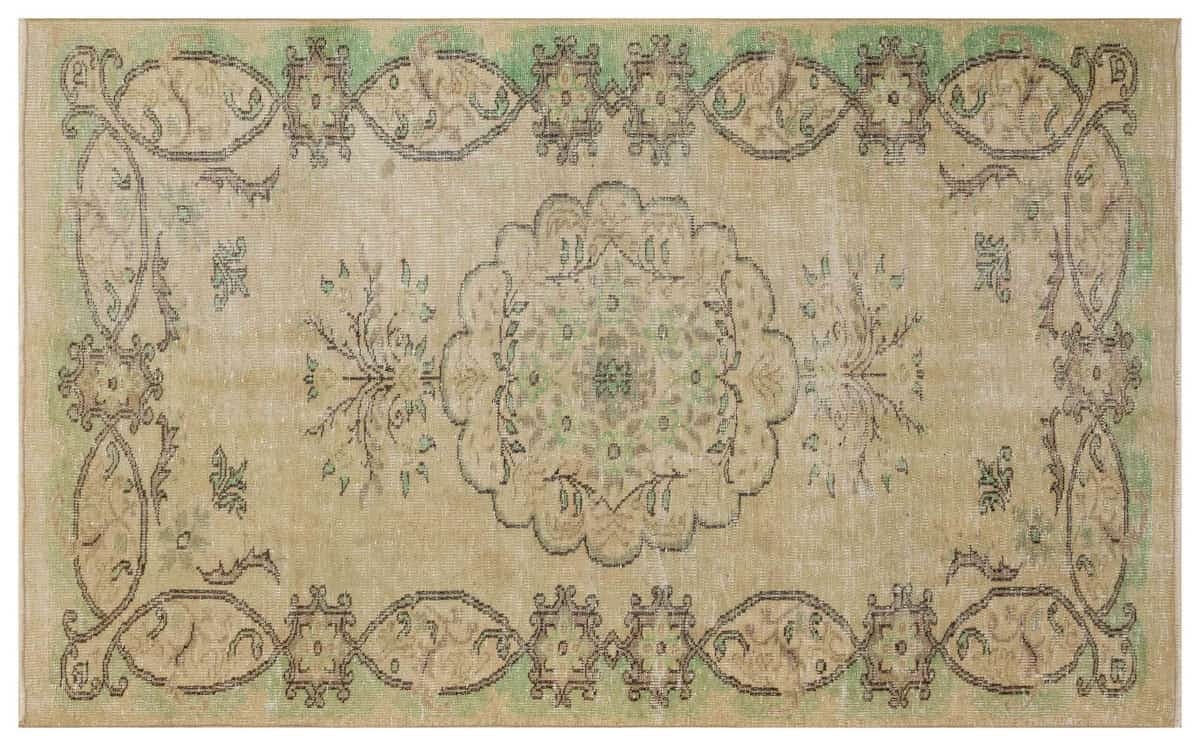 Unique Anatolian Vintage Hand-Woven Distressed Modern Rug, Handmade rug, wool wool/weave, size 157 × 254 cm, from Konya, SKU 2739