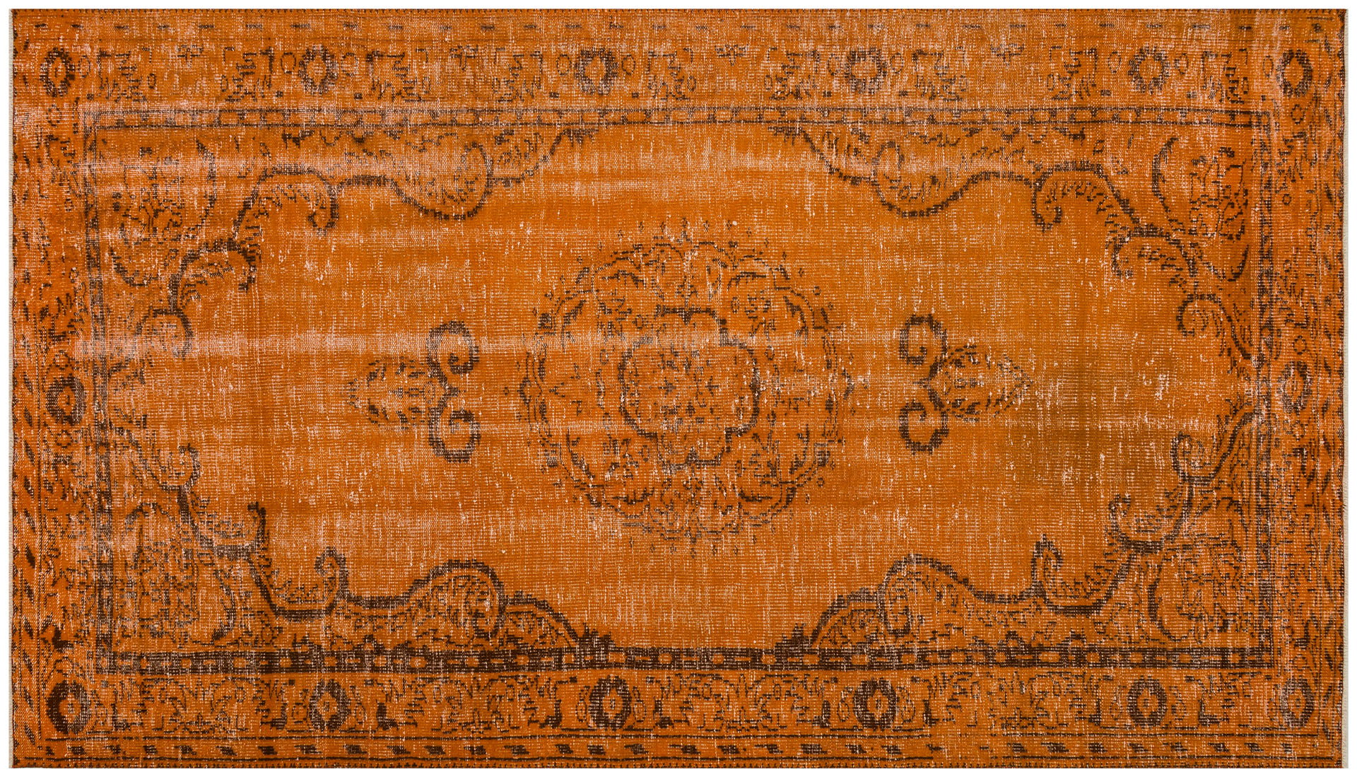 Anatolian Vintage Distressed Hand-Woven Rug in Unique Colors and Patterns, detail view 2, handmade rug, SKU 9637