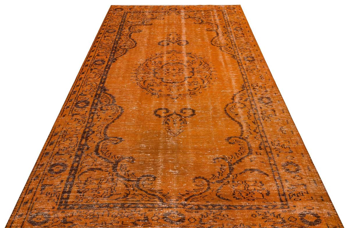 Anatolian Vintage Distressed Hand-Woven Rug in Unique Colors and Patterns, Handmade rug, wool & silk wool/weave, size 168 × 295 cm, from Gaziantep, SKU 9637