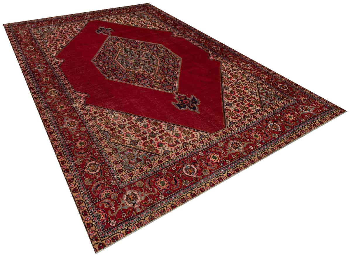 Handmade Bohemian Iranian Rug, Vintage rug, wool wool/weave, size 291 × 379 cm, from Bursa, SKU 9998