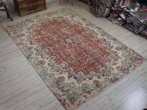 Handwoven Wool Rug, Vintage, Vintage rug, wool wool/weave, size 214 × 317 cm, from Anatolia, SKU 10555