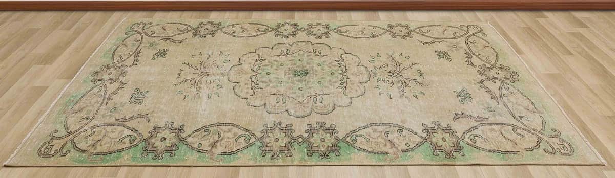 Unique Anatolian Vintage Hand-Woven Distressed Modern Rug, detail view 3, handmade rug, SKU 2739