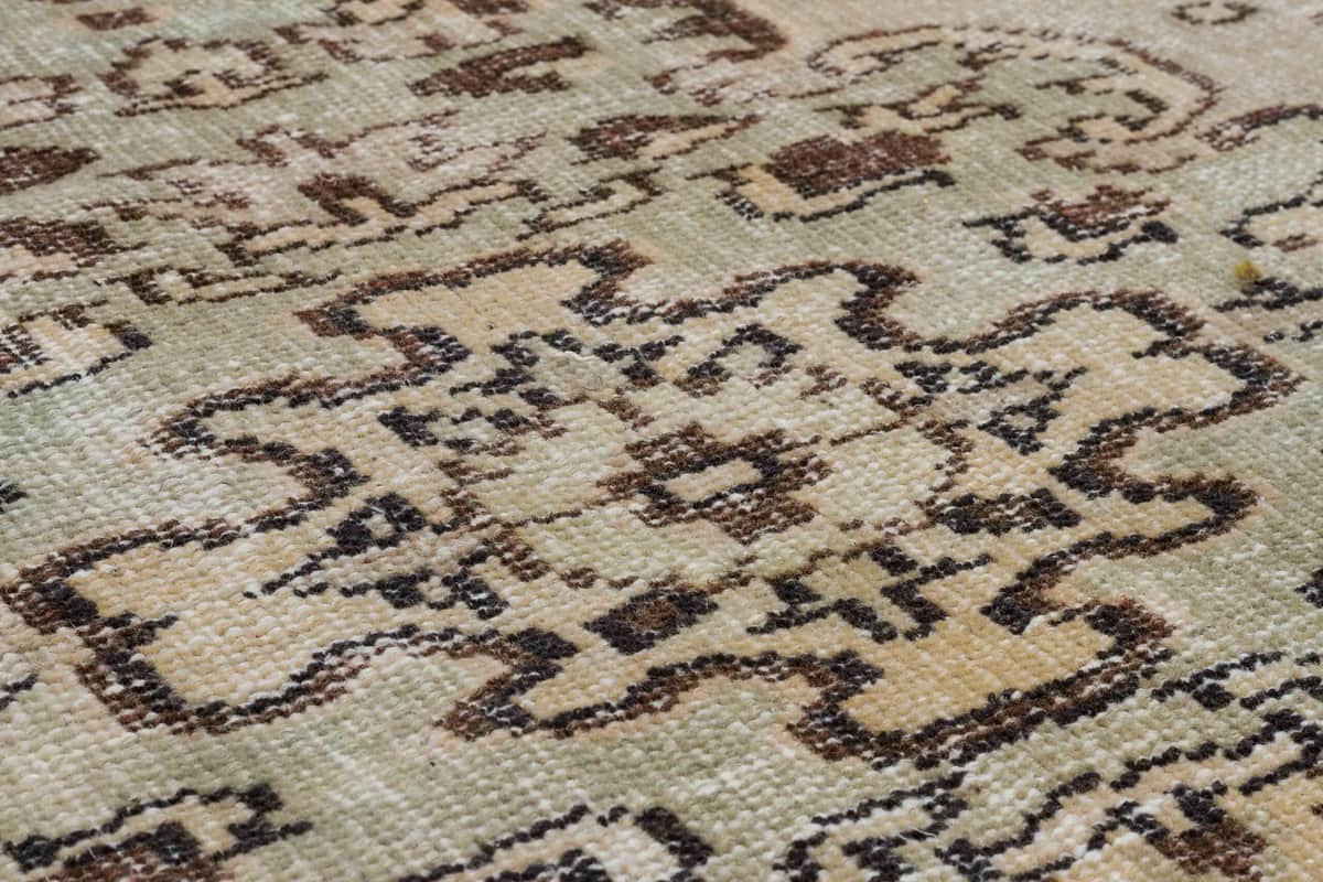 Beige Classic Vintage Hand-Woven Distressed Rug, detail view 5, handmade rug, SKU 2714