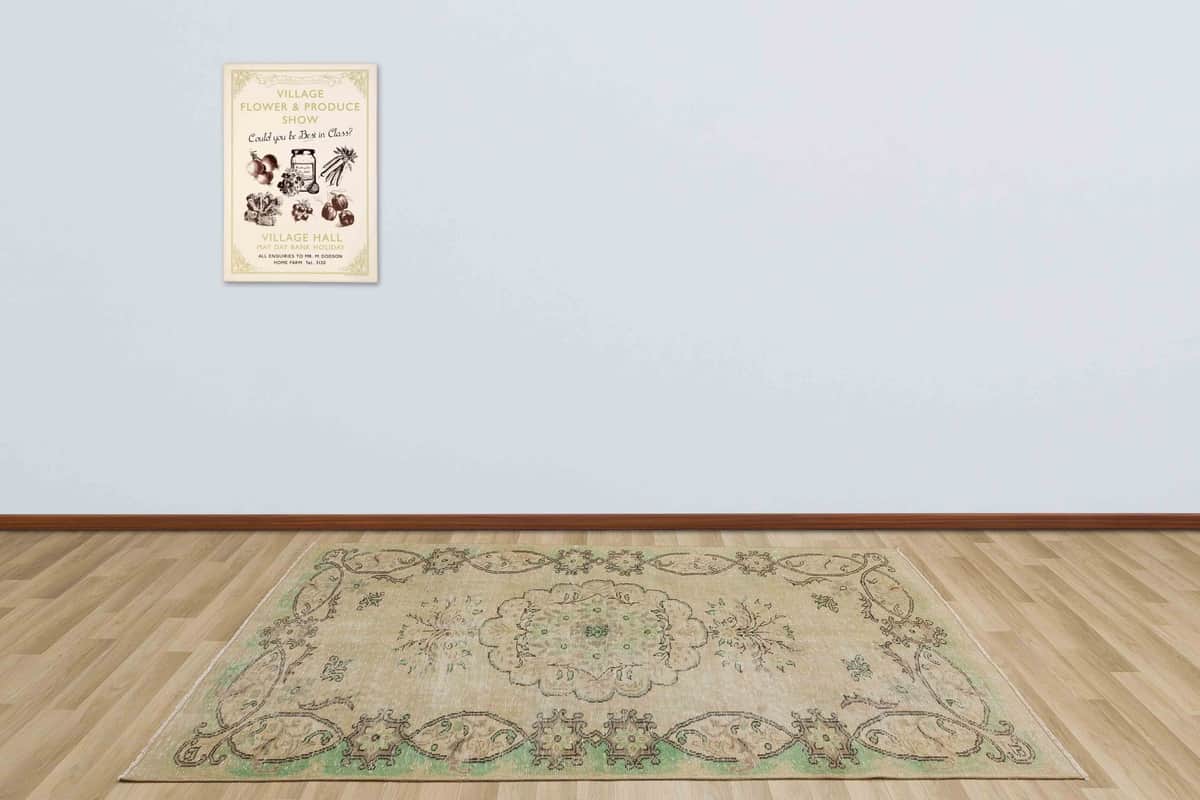 Unique Anatolian Vintage Hand-Woven Distressed Modern Rug, detail view 4, handmade rug, SKU 2739