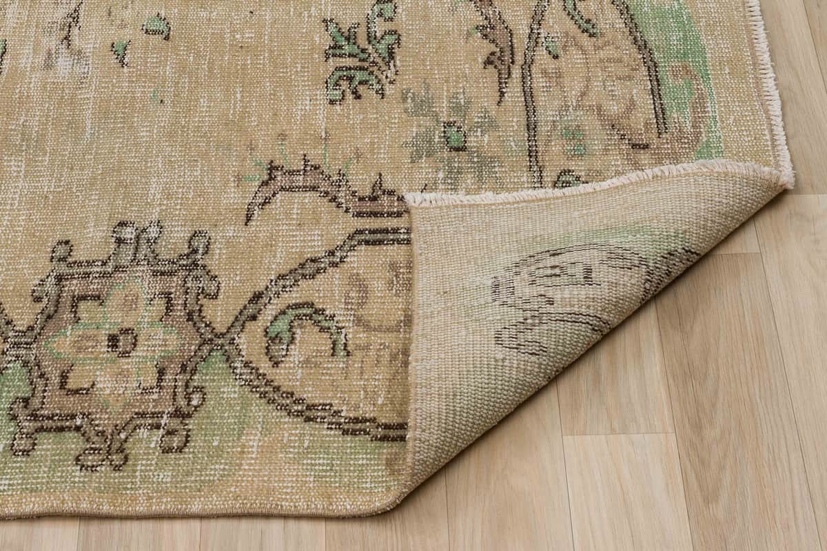 Unique Anatolian Vintage Hand-Woven Distressed Modern Rug, detail view 5, handmade rug, SKU 2739