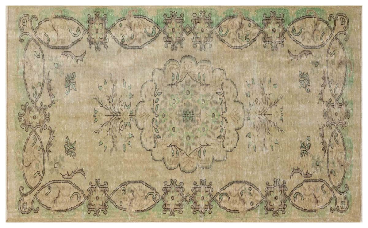 Unique Anatolian Vintage Hand-Woven Distressed Modern Rug, Handmade rug, wool wool/weave, size 157 × 254 cm, from Konya, SKU 2739