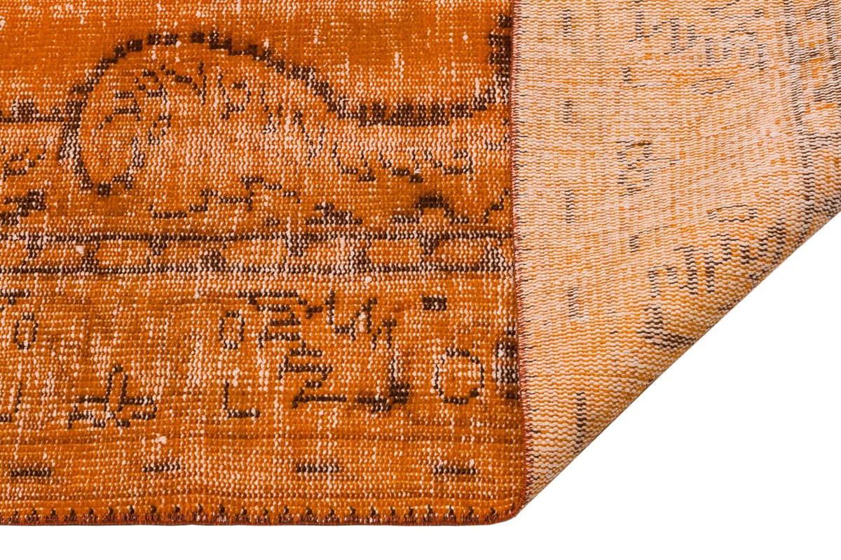 Anatolian Vintage Distressed Hand-Woven Rug in Unique Colors and Patterns, detail view 3, handmade rug, SKU 9637