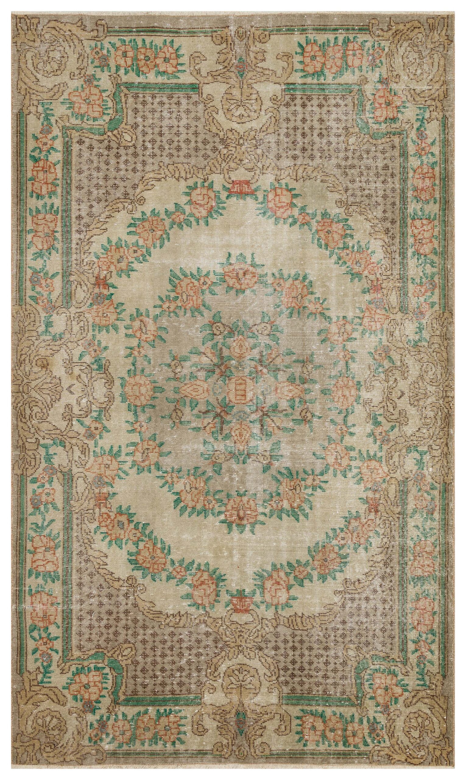 Exclusive Vintage Distressed Rug, detail view 2, handmade rug, SKU 10135