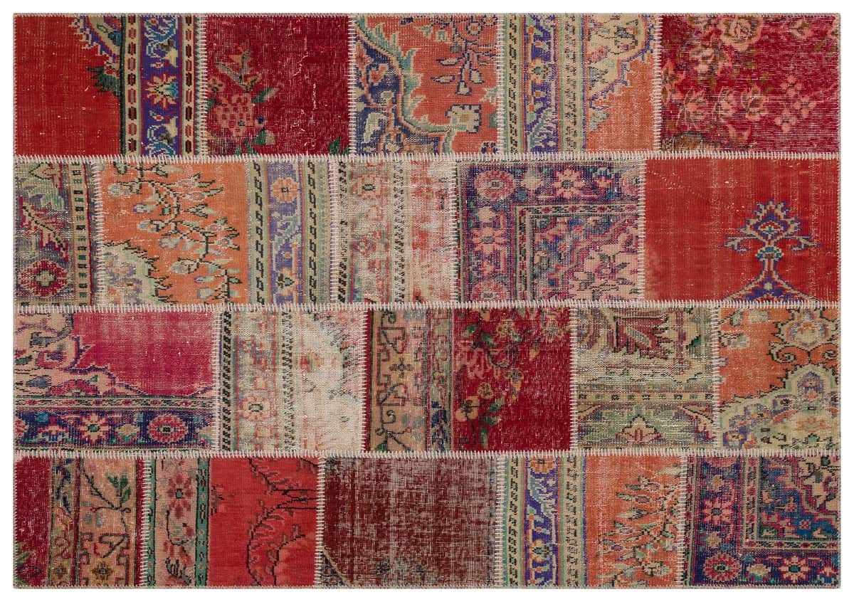 Antique-Style Wool Rug, detail view 2, handmade rug, SKU 6222