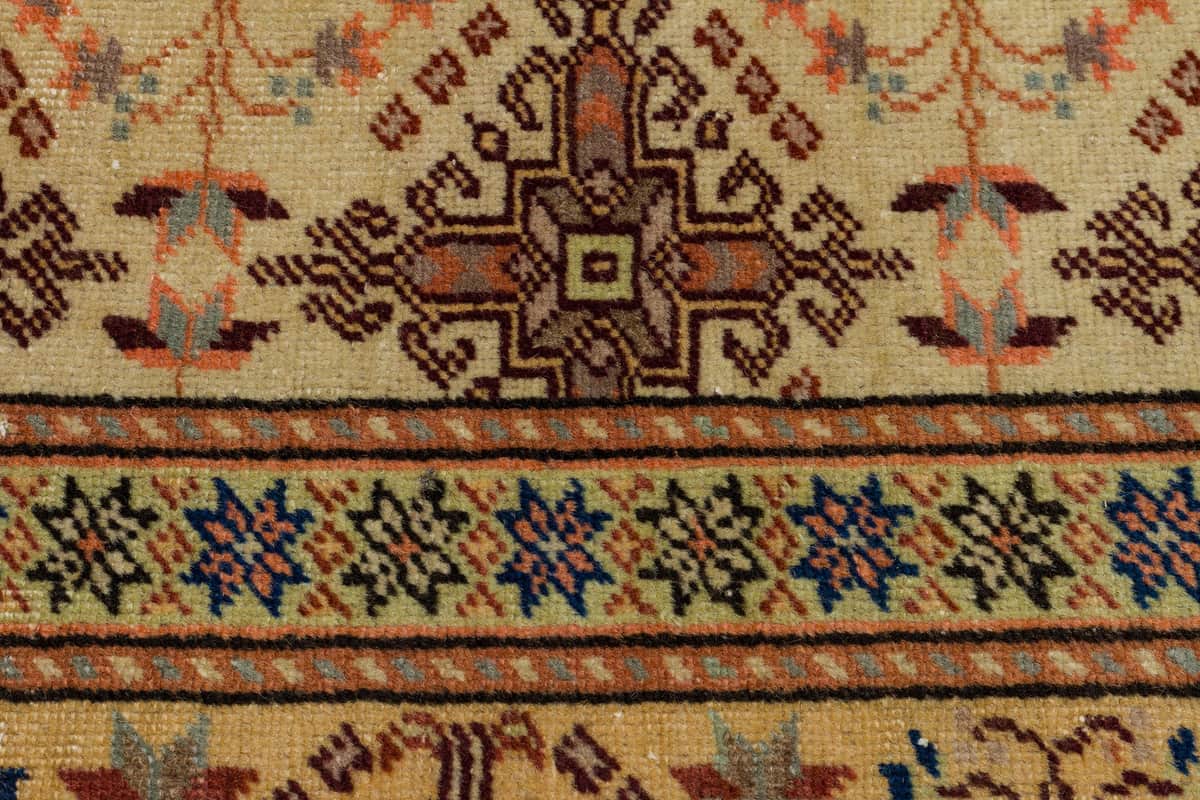 Hand-Woven, Distressed Vintage Kayseri Rug, detail view 4, vintage rug, SKU 9999
