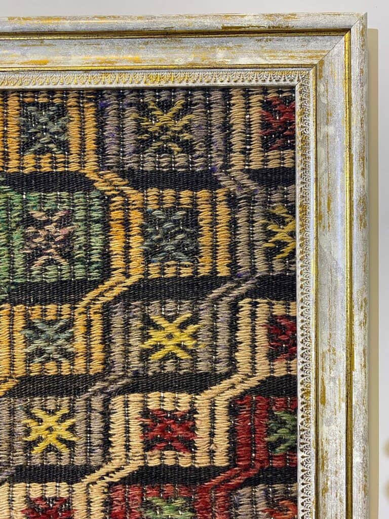 A Work Where Traditional Craft and Art Converge, detail view 4, vintage rug, SKU T024
