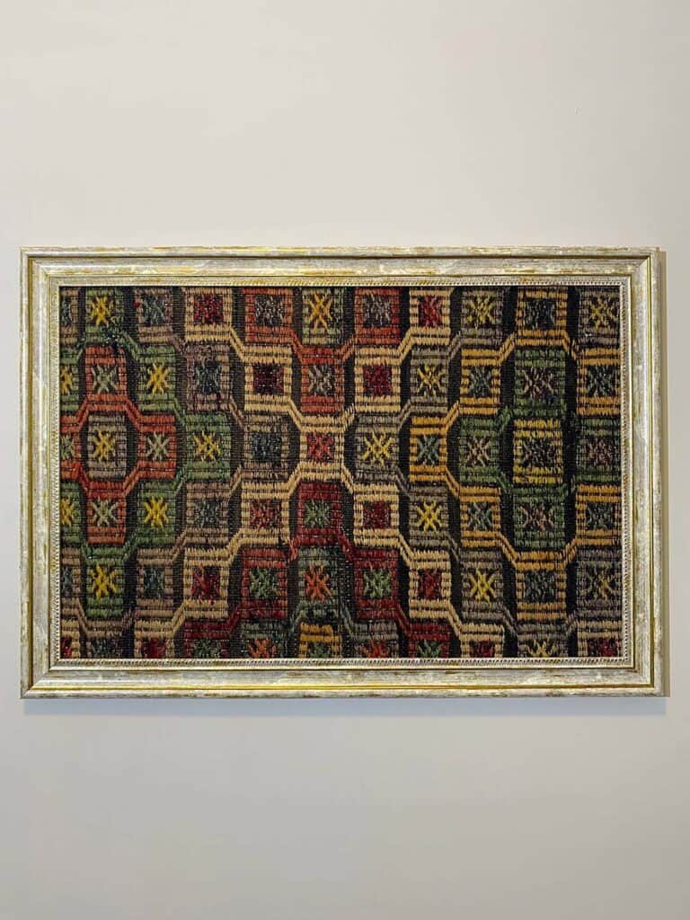 A Work Where Traditional Craft and Art Converge, detail view 5, vintage rug, SKU T024