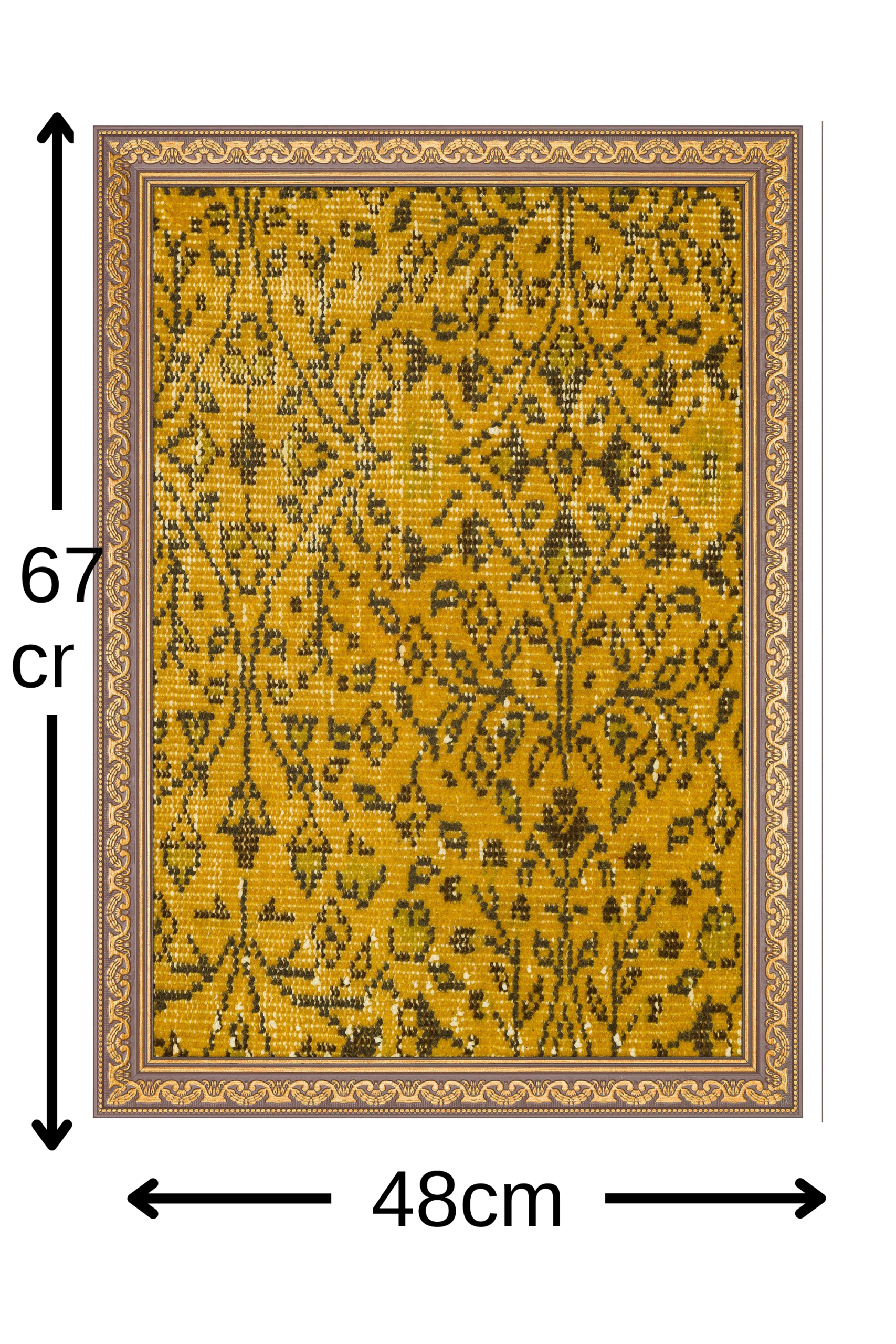 Nature's Legacy: A Work of Art Made of Wool, detail view 5, vintage rug, SKU T081