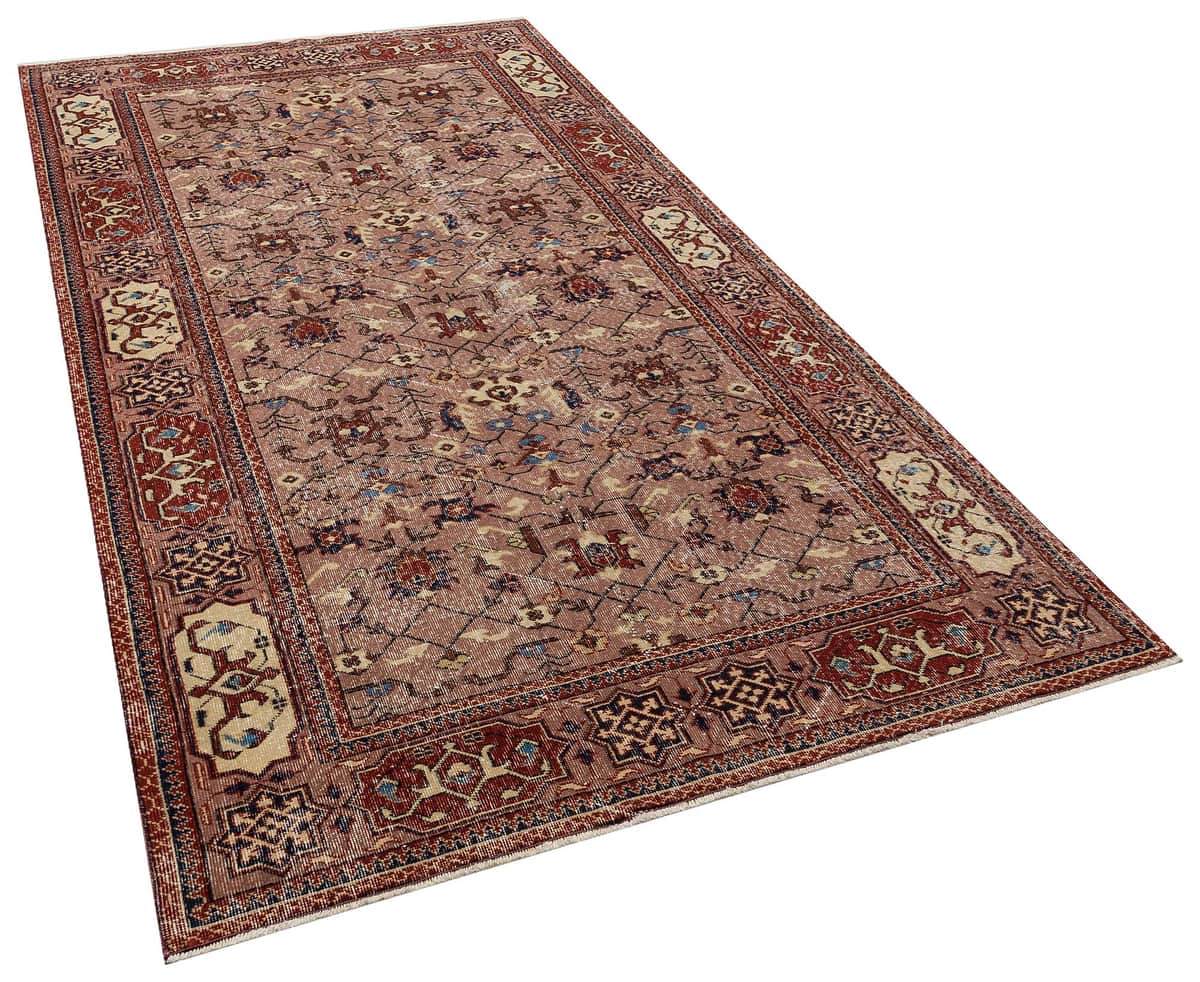 Vintage Handwoven Rug, Handmade rug, cotton wool/weave, size 157 × 288 cm, from Demirci, SKU 10447