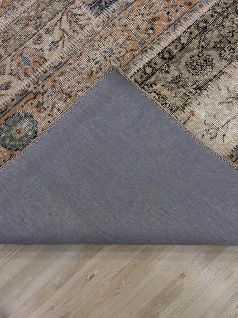 Unique Handwoven Patchwork Rug, detail view 3, handmade rug, SKU 4051