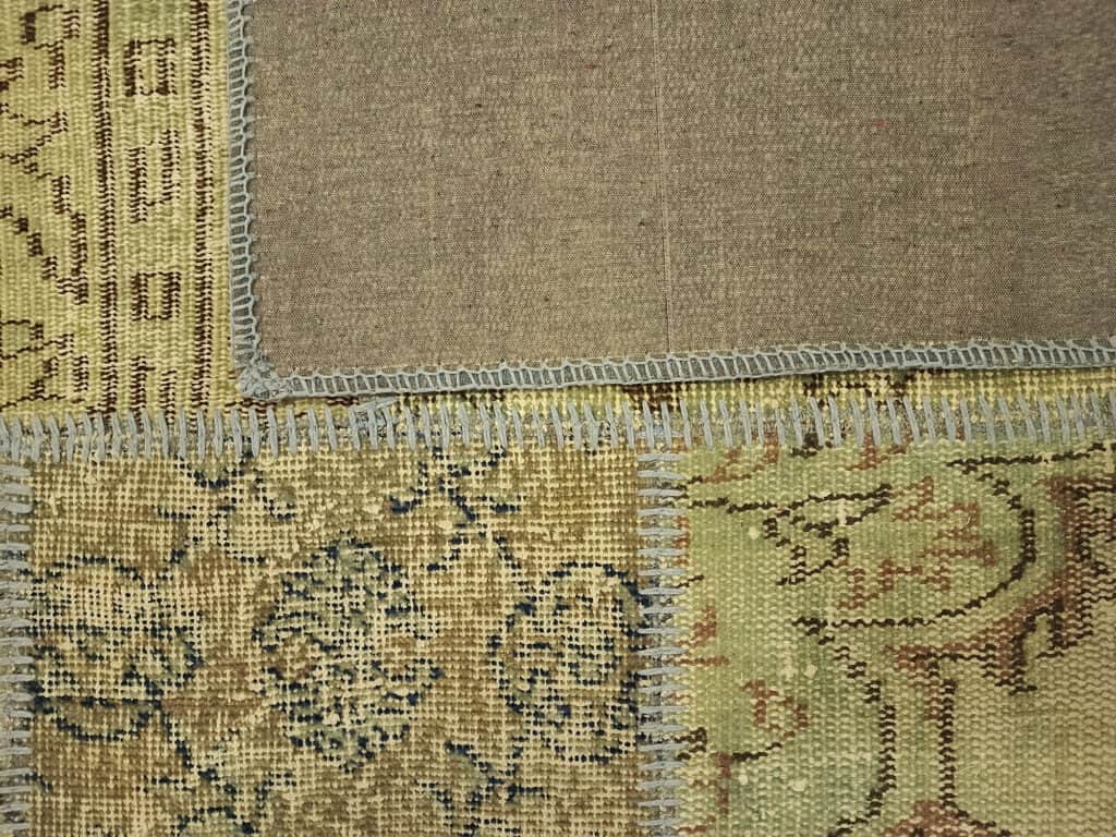 Vintage Handwoven Patchwork Rug, detail view 5, handmade rug, SKU 6525