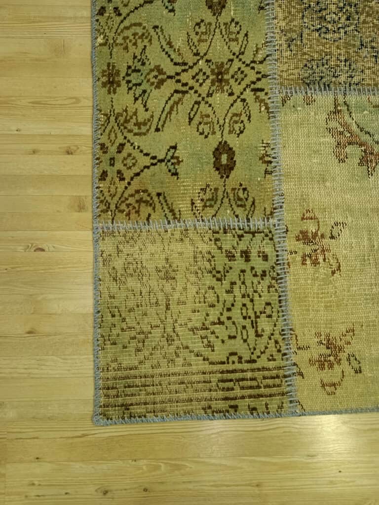 Vintage Handwoven Patchwork Rug, detail view 4, handmade rug, SKU 6525