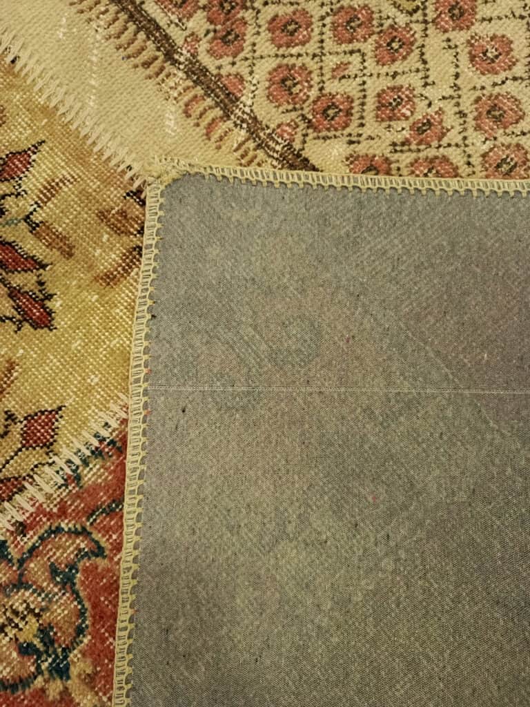 Classic Hand-Woven Patchwork Rug, detail view 3, handmade rug, SKU 6382