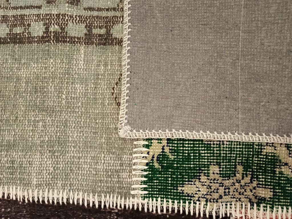 Handmade Patchwork Rug, detail view 4, handmade rug, SKU 6392