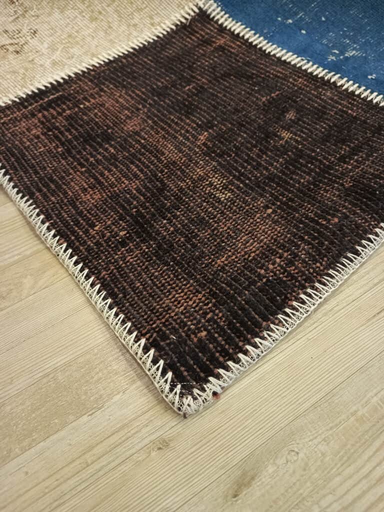 Handwoven Classic Patchwork Rug, detail view 2, handmade rug, SKU 6404