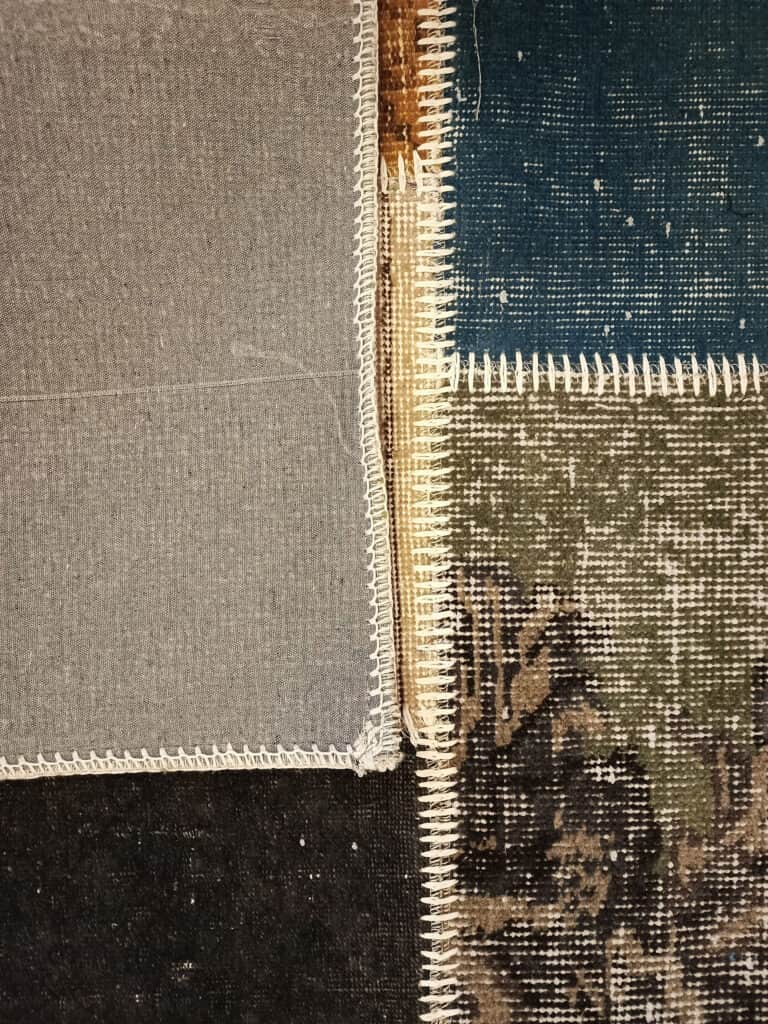 Handwoven Classic Patchwork Rug, detail view 5, handmade rug, SKU 6404