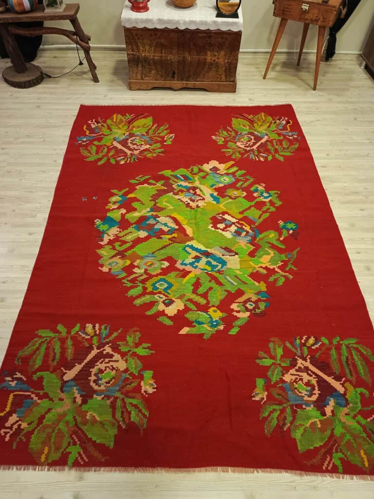 Handmade Anatolian Patchwork Rug, detail view 3, handmade rug, SKU 6420