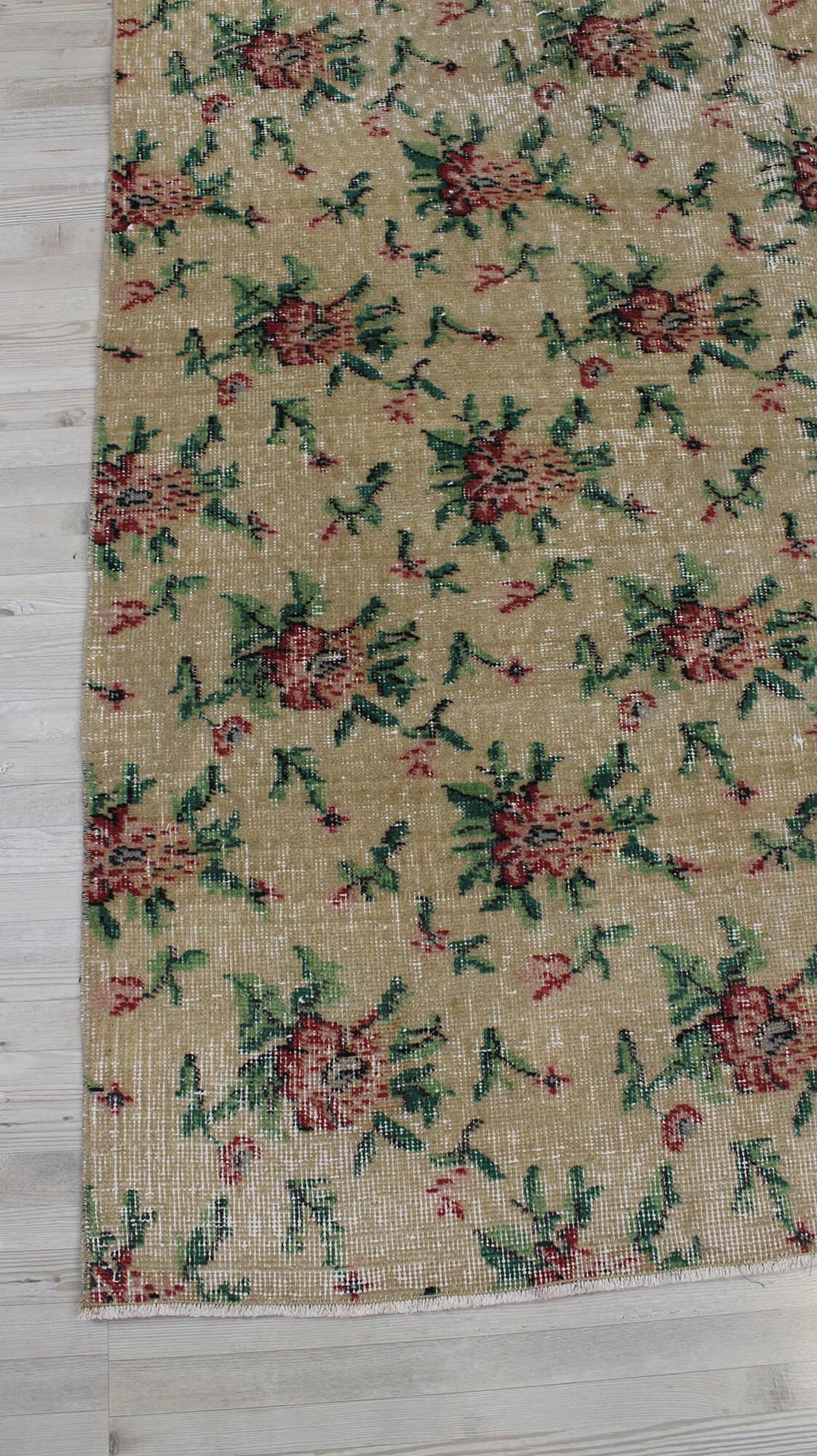 Distressed Vintage Handmade Rug, detail view 3, handmade rug, SKU 10520