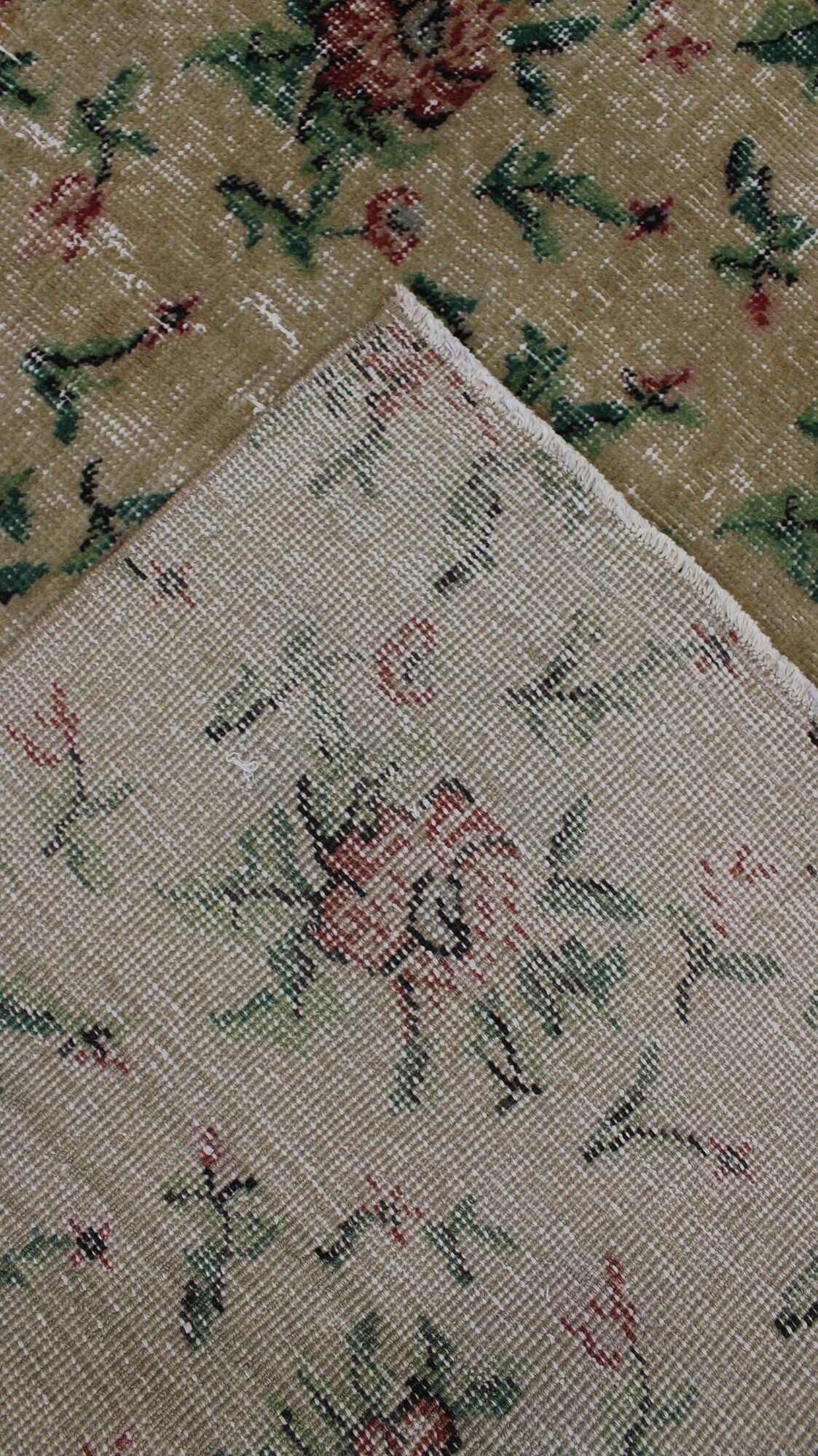 Distressed Vintage Handmade Rug, detail view 5, handmade rug, SKU 10520