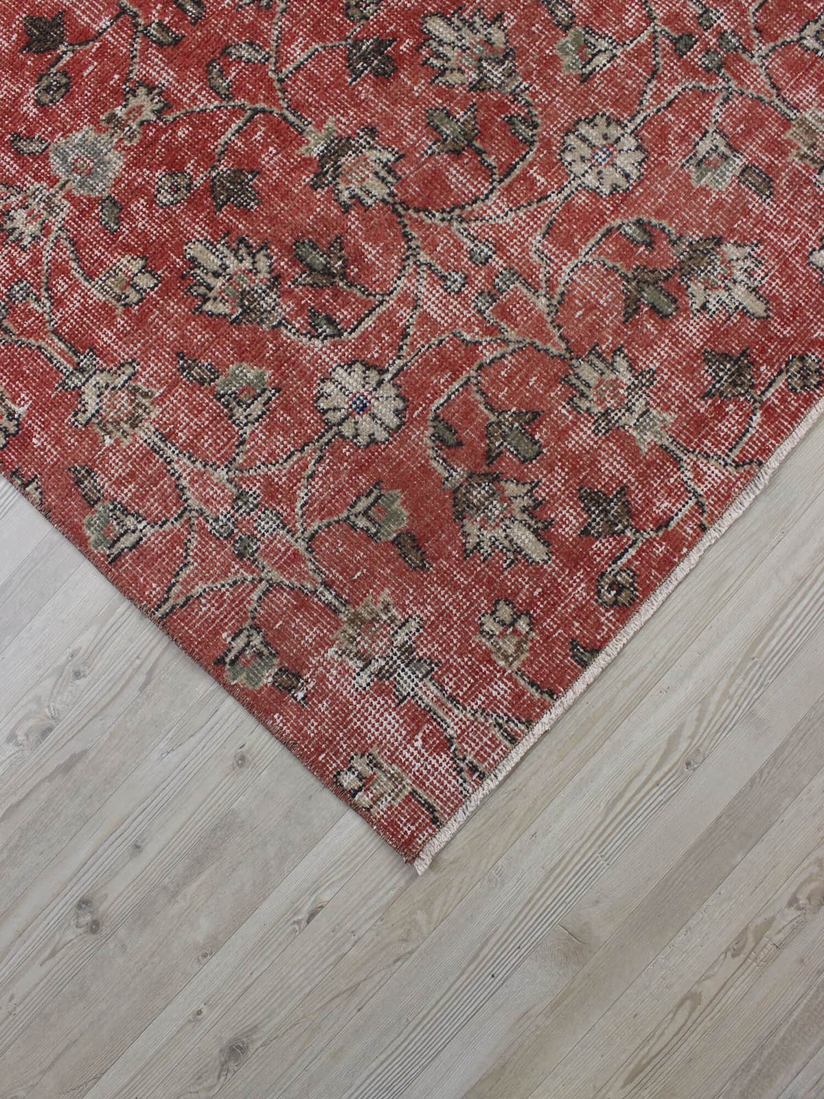Vintage Handmade Rug, Distressed, detail view 4, handmade rug, SKU 10540