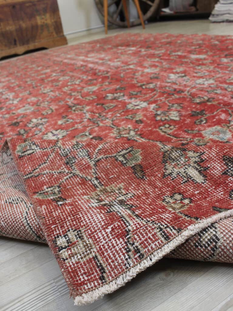 Vintage Handmade Rug, Distressed, detail view 5, handmade rug, SKU 10540