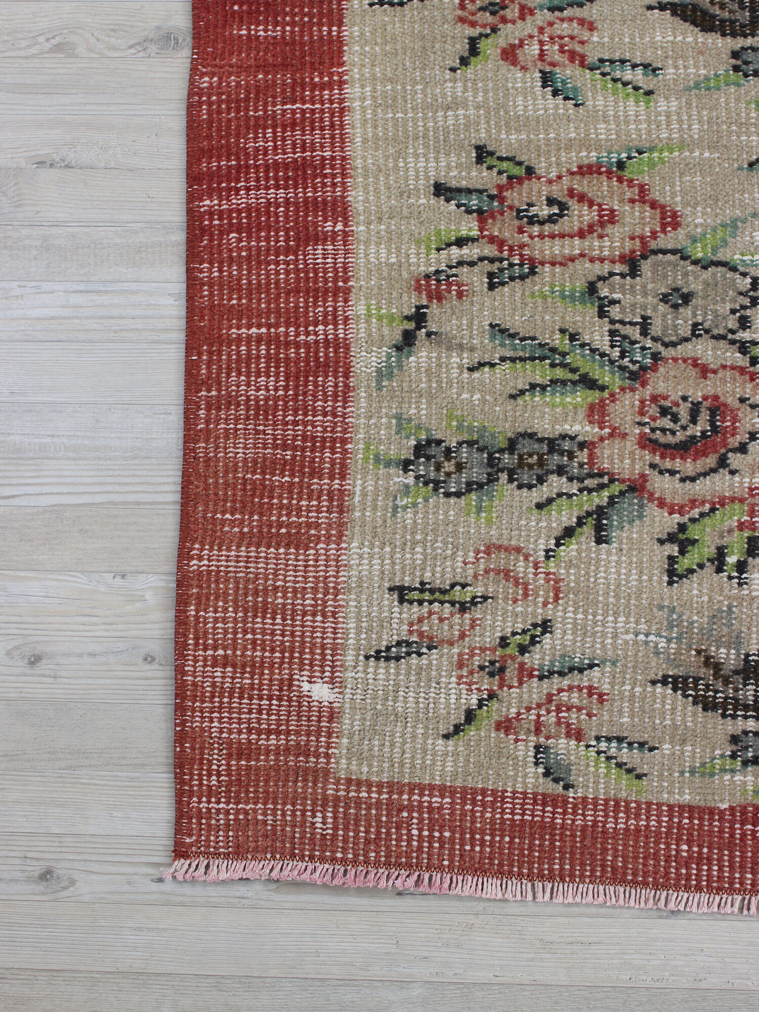 Vintage Wool Hand-Knotted Rug, detail view 4, handmade rug, SKU 10549
