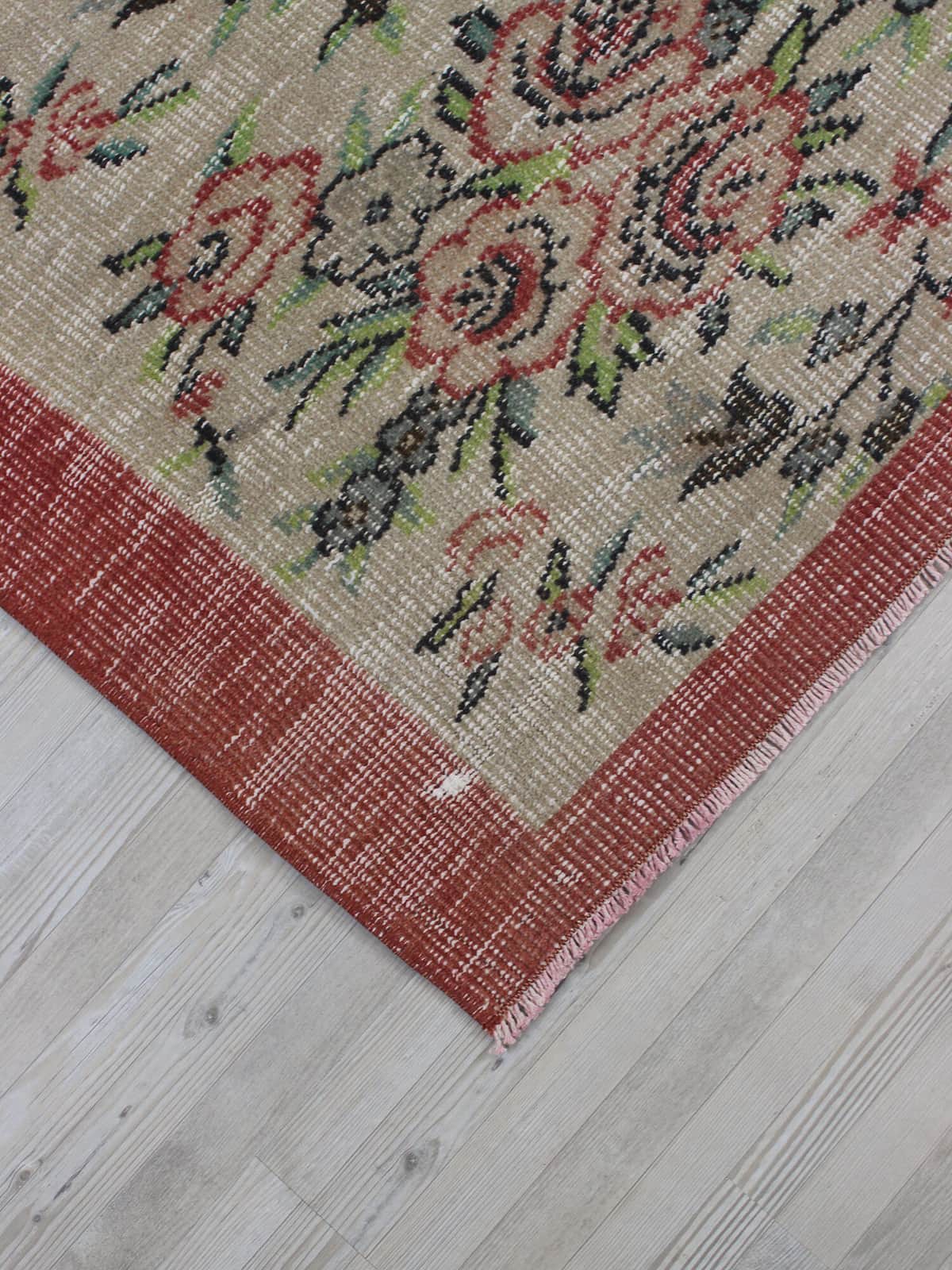 Vintage Wool Hand-Knotted Rug, detail view 5, handmade rug, SKU 10549