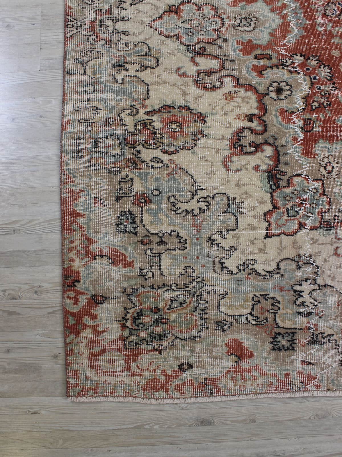 Handwoven Wool Rug, Vintage, detail view 2, vintage rug, SKU 10555