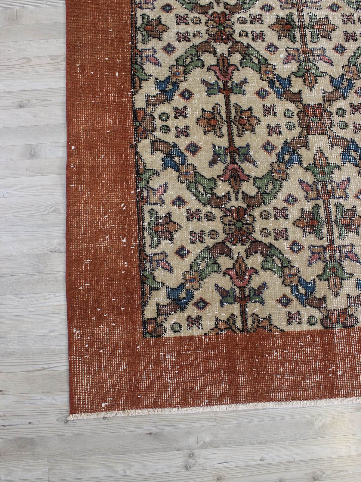 Handmade Wool Rug, Vintage, detail view 3, handmade rug, SKU 10564