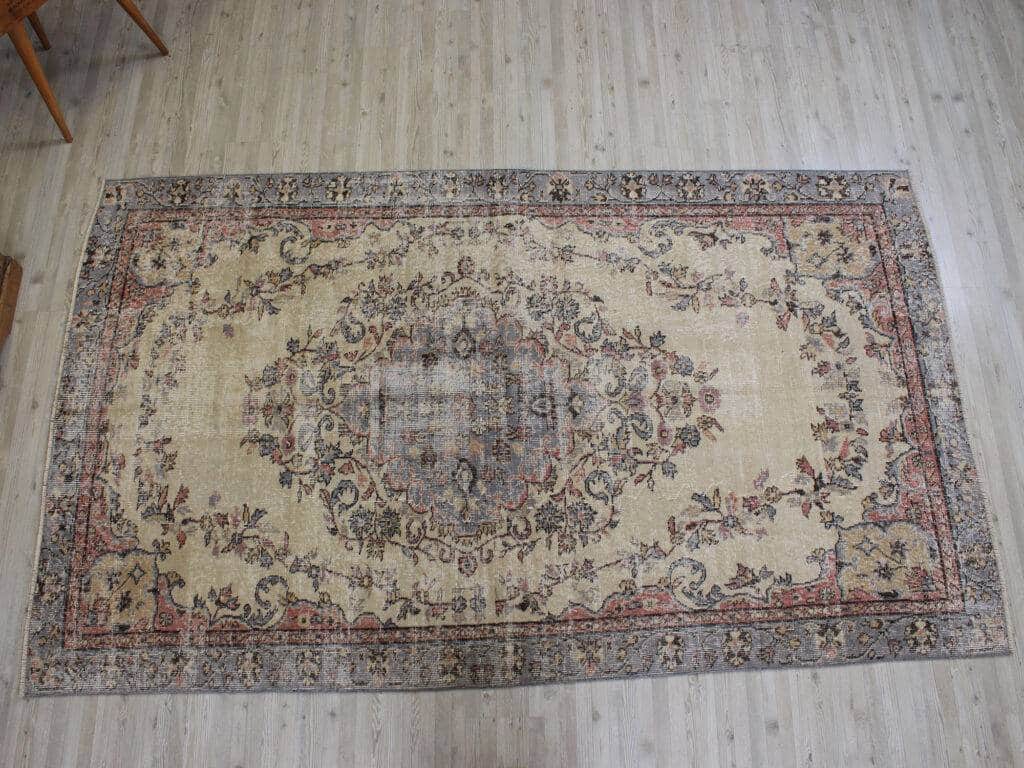 Vintage Rug, detail view 2, handmade rug, SKU 10614