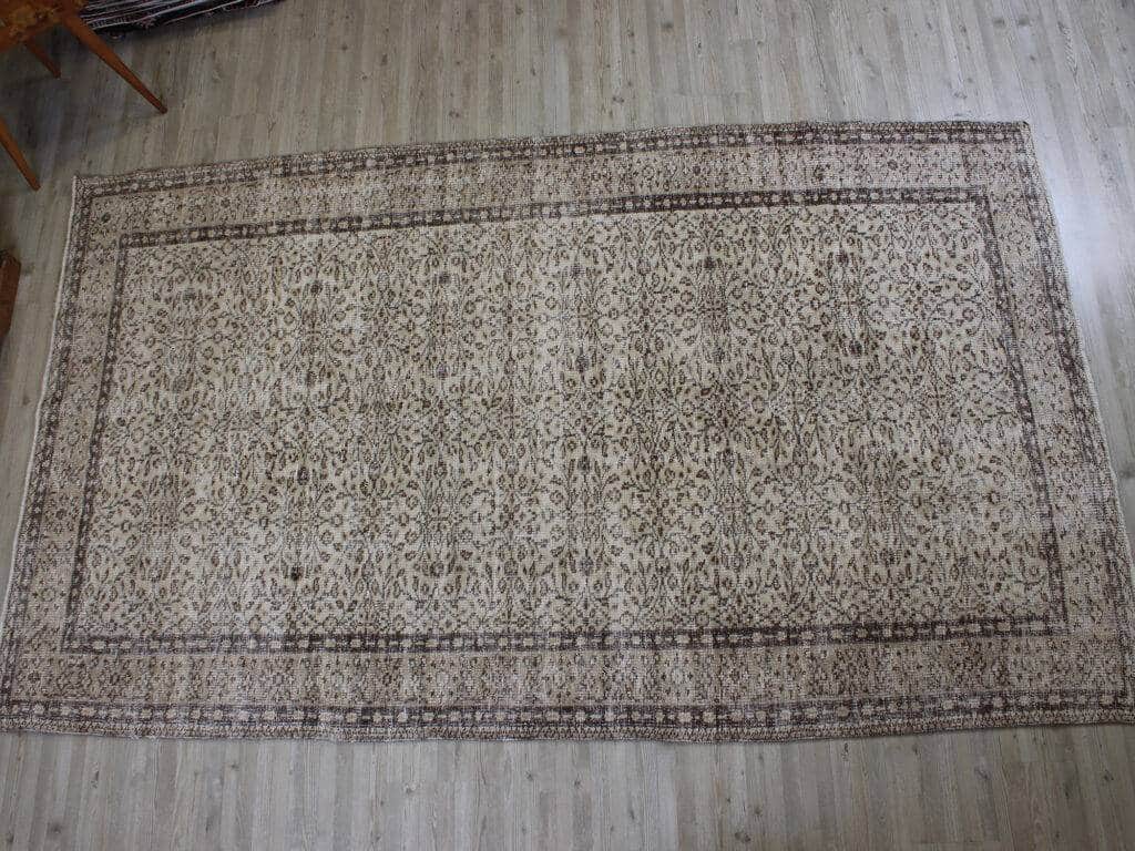Distressed Wool Vintage Hand-Woven Rug, detail view 2, handmade rug, SKU 10616