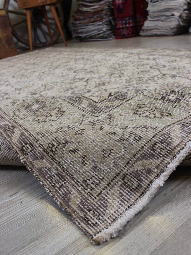 Distressed Wool Handmade Rug, Vintage, detail view 4, handmade rug, SKU 10620