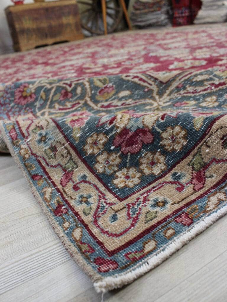 Distressed Wool Vintage Rug, detail view 5, vintage rug, SKU 10625
