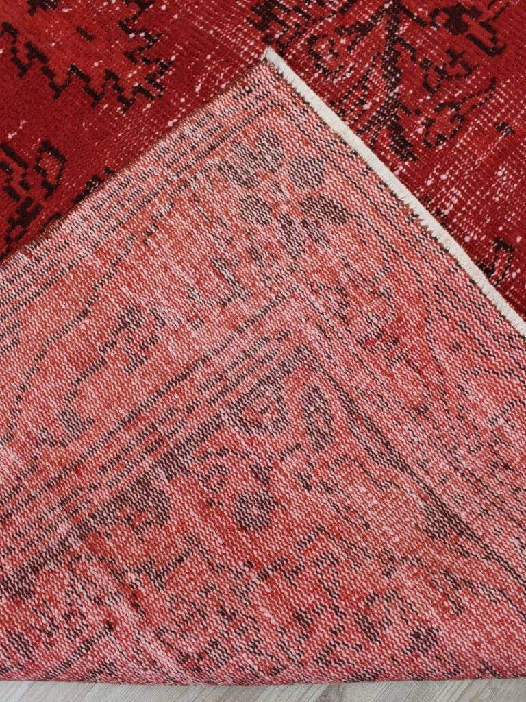 Hand-Woven Distressed Wool Rug, detail view 4, handmade rug, SKU 10631