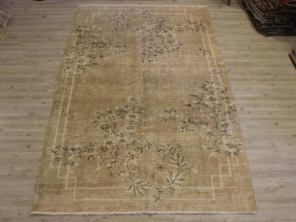 Handwoven Vintage Wool Rug, detail view 3, handmade rug, SKU 10641