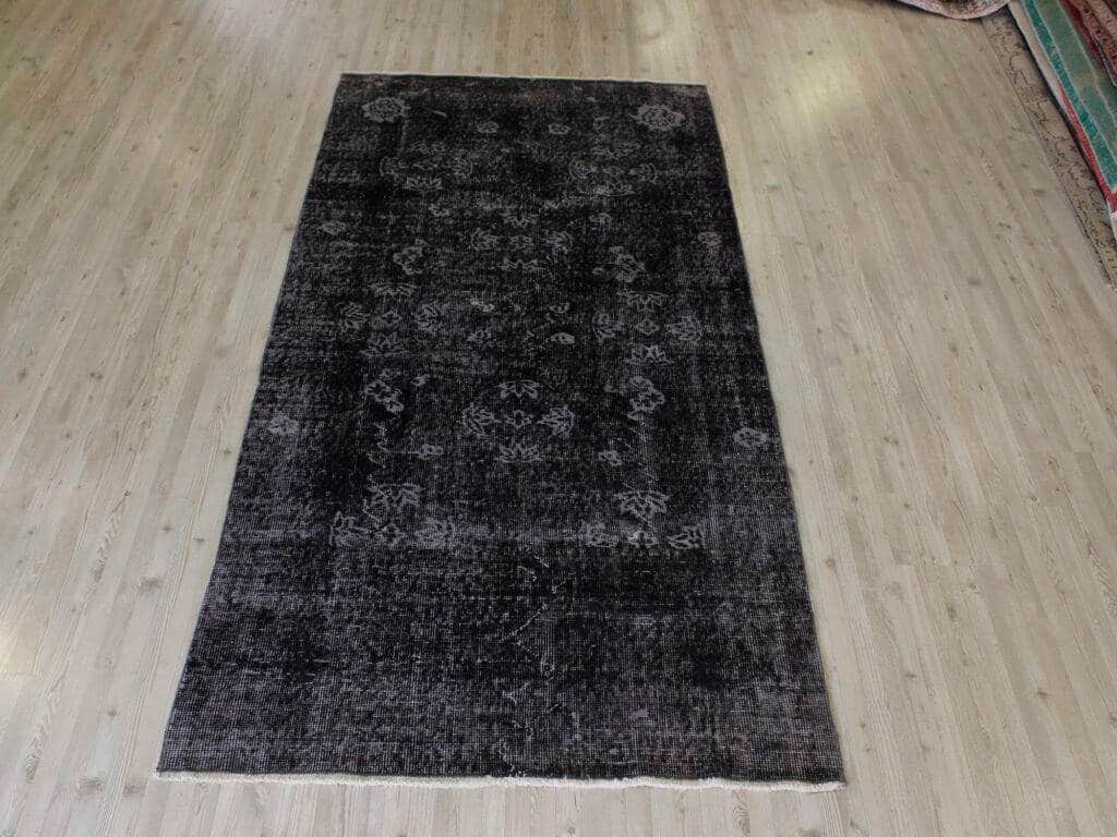 Distressed Hand-Woven Wool Rug, Vintage, detail view 2, handmade rug, SKU 10661