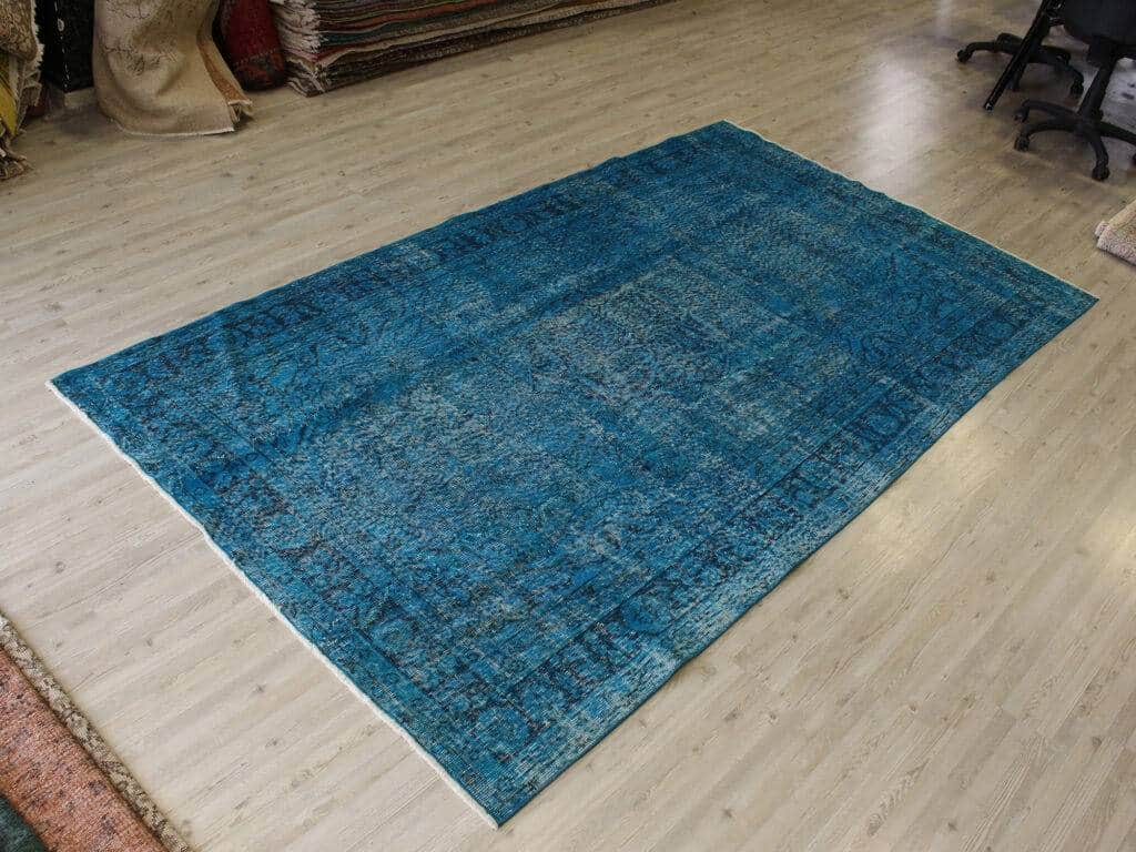 Distressed Vintage Wool Rug, detail view 3, handmade rug, SKU 10662