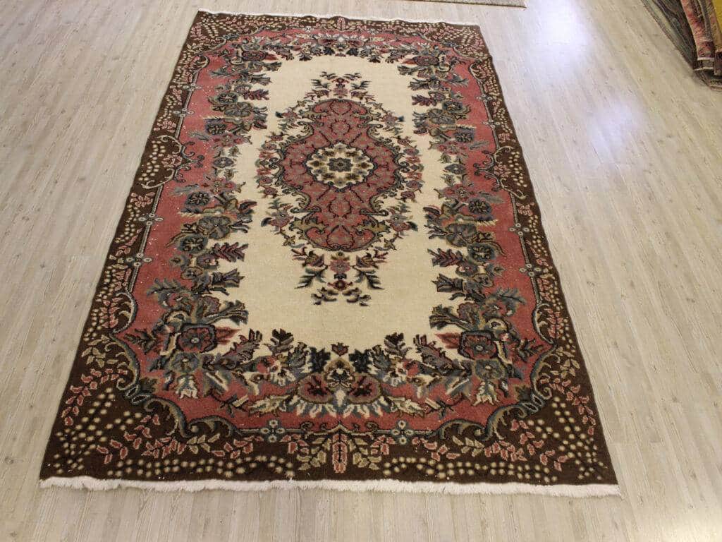 Distressed Hand-Woven Vintage Rug, detail view 2, handmade rug, SKU 10673