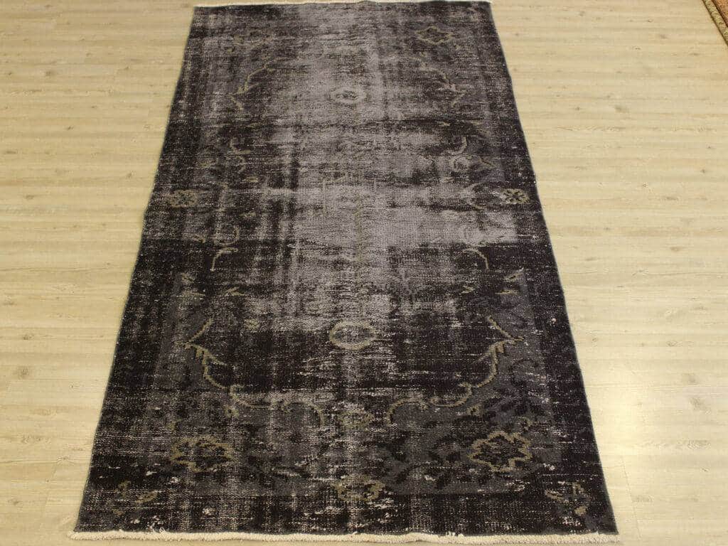 Vintage Distressed Hand-Knotted Rug, detail view 2, handmade rug, SKU 10678
