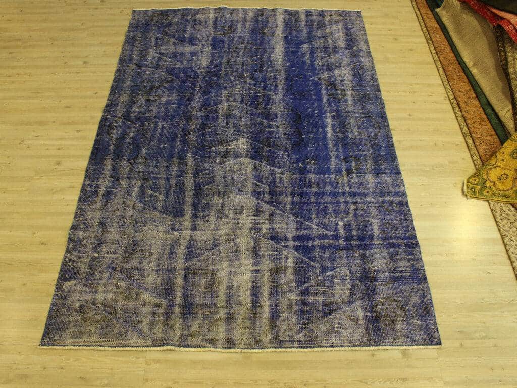 Vintage Distressed Hand-Knotted Rug, detail view 2, handmade rug, SKU 10686