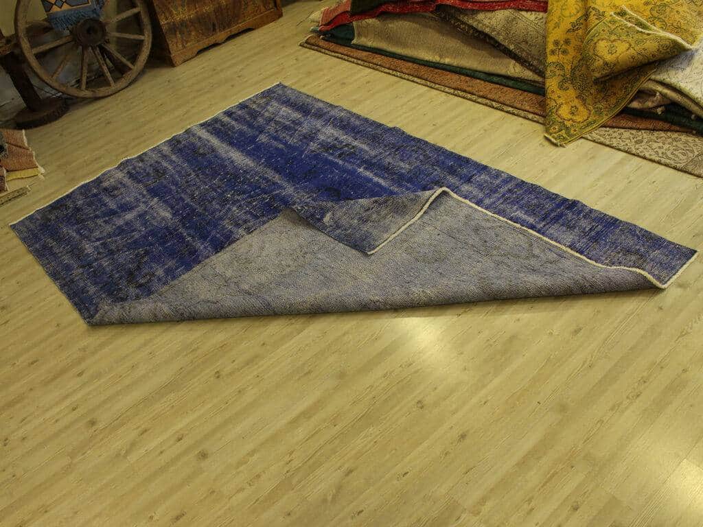 Vintage Distressed Hand-Knotted Rug, detail view 3, handmade rug, SKU 10686