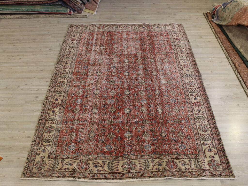 Vintage Rug, detail view 2, handmade rug, SKU 10692