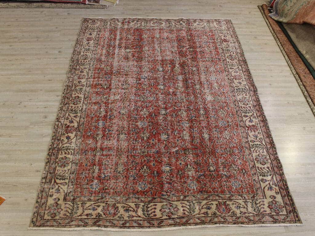 Vintage Rug, detail view 3, handmade rug, SKU 10692