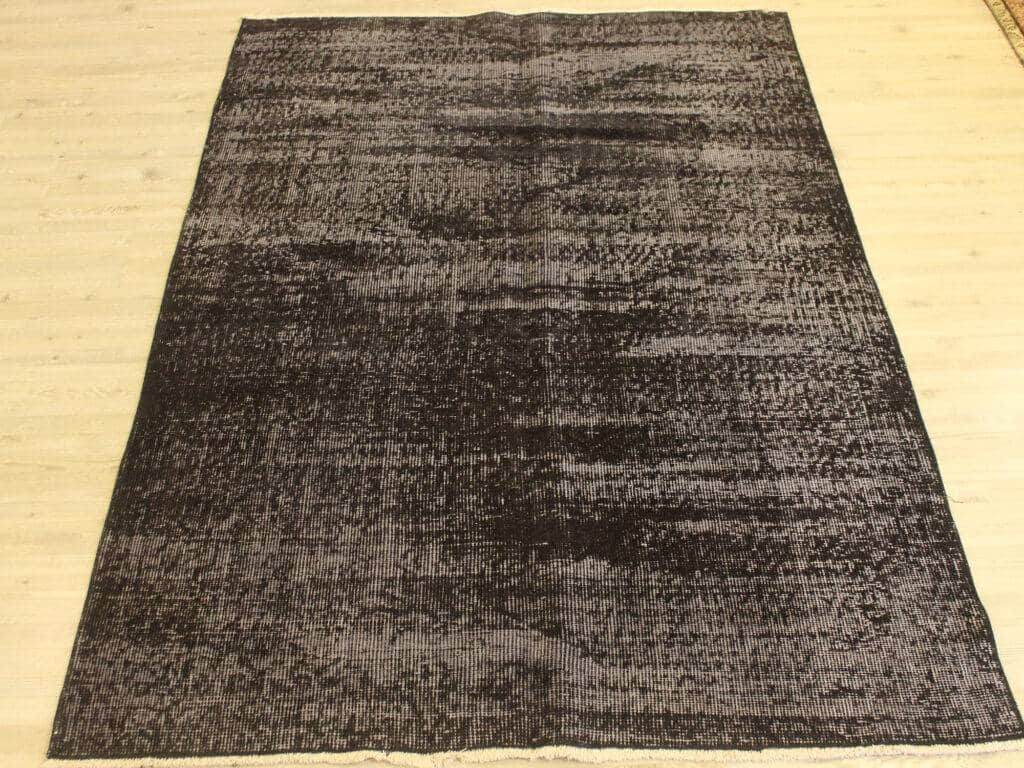 Distressed Handmade Wool Vintage Rug, detail view 2, handmade rug, SKU 10701